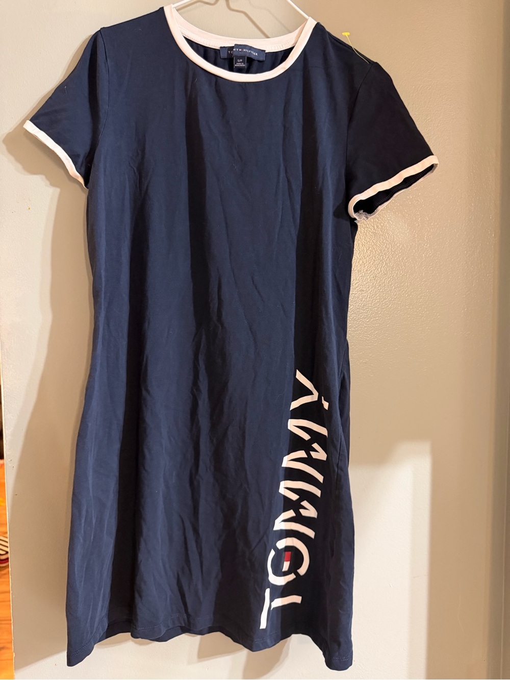 Tommy Hilfiger Navy Ringer T-Shirt Dress